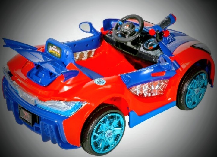 Kids Spider-Man Superhero Battery-Powered Vehicle w/ Authentic Graphics, Ages 3+
