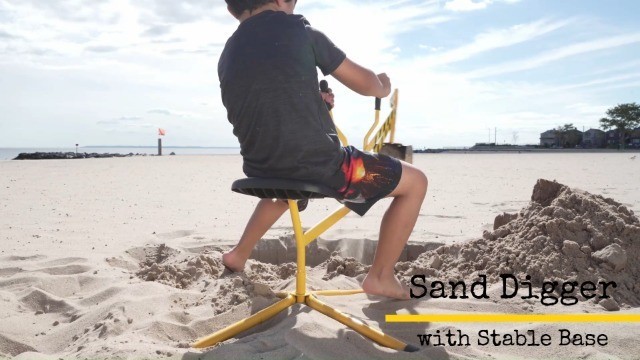 Kids Excavator Ride-On Toy – 360° Rotating Sand Digger for Beach & Sandbox Fun