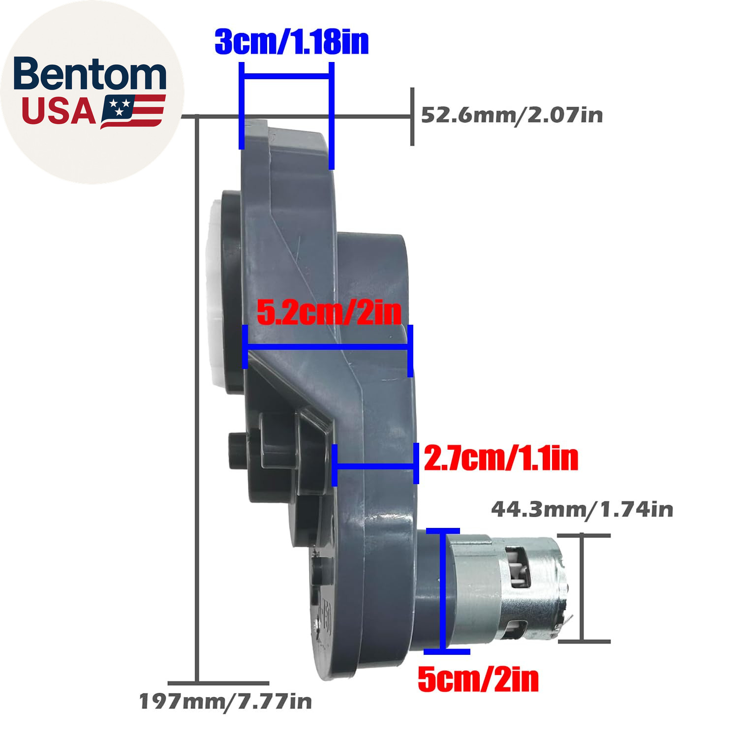 24 Volt RS775 25000RPM 280W High Speed Motor Gearbox for Power Wheels UTV Ride o