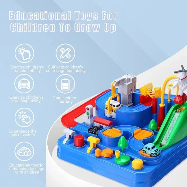 Car Race Track for Kids Ages 4-8, Kids Car Toys for 3 Year Old Boys, Race Track