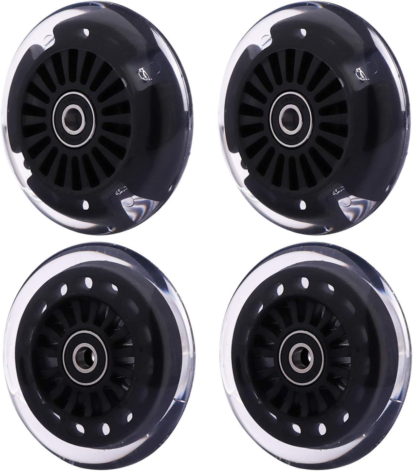 Wiggle Car Polyurethane Replacement Wheels Set – Light Up Front & Rear Upgrade
