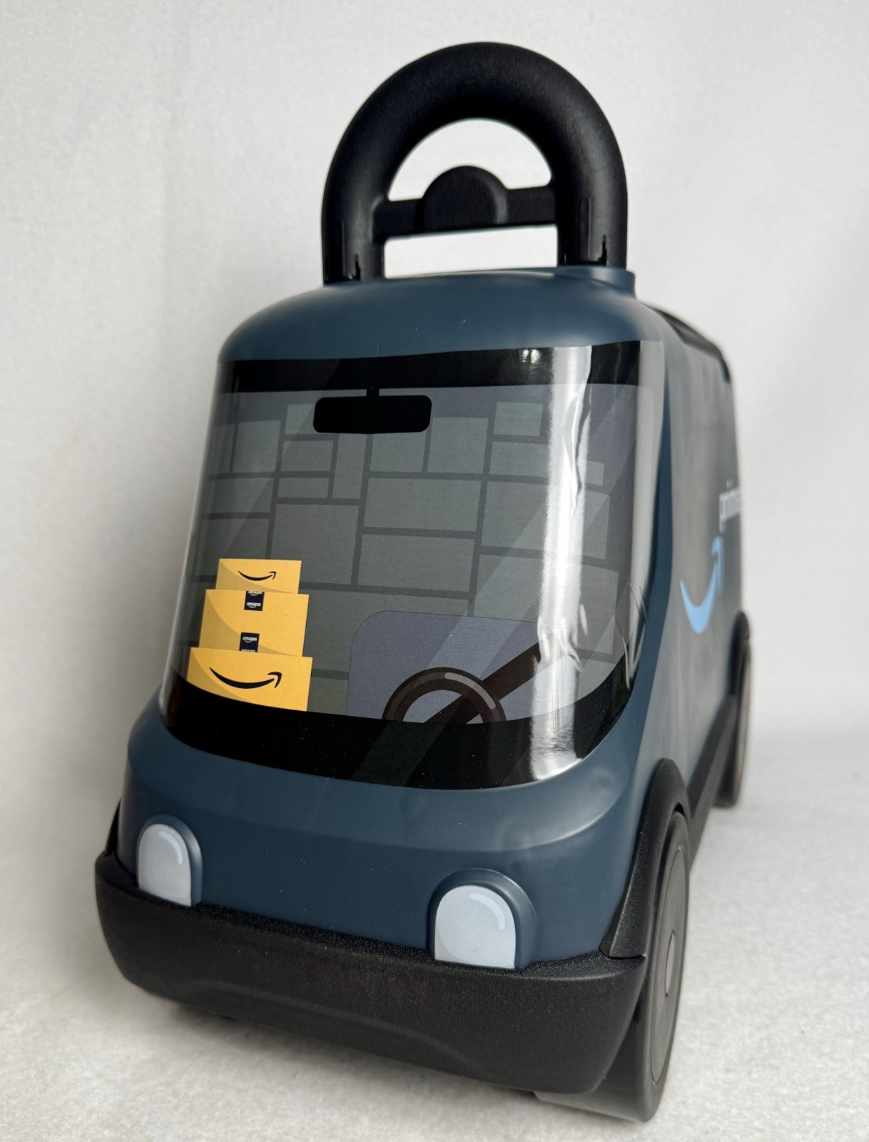 Amazon Delivery Van Ride on Toy for Kids, Blue Toddler Ride on Toy for Ages 2+