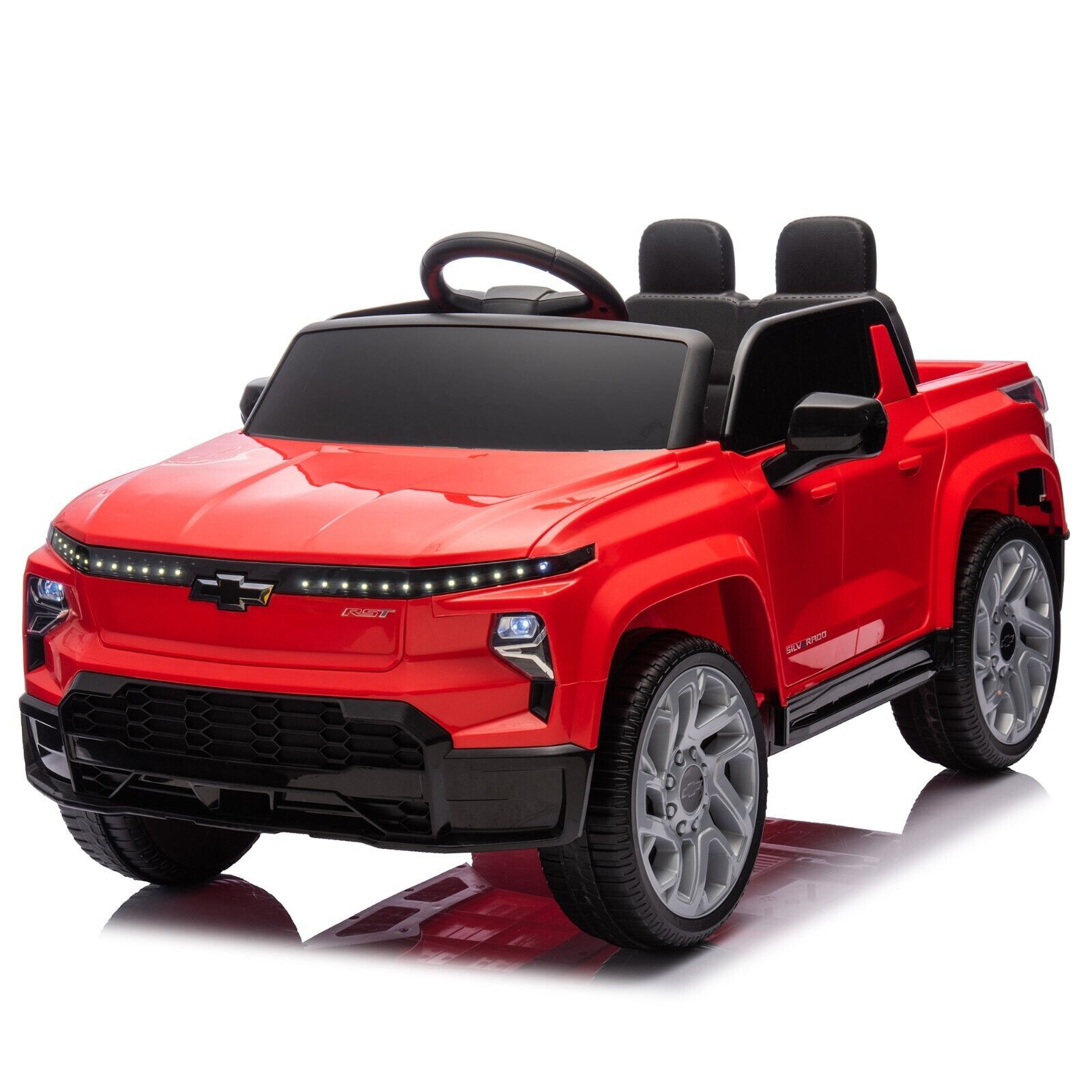 Licensed Chevrolet Silverado Ride On Truck 24V 2 Seater Electric Car with Remote