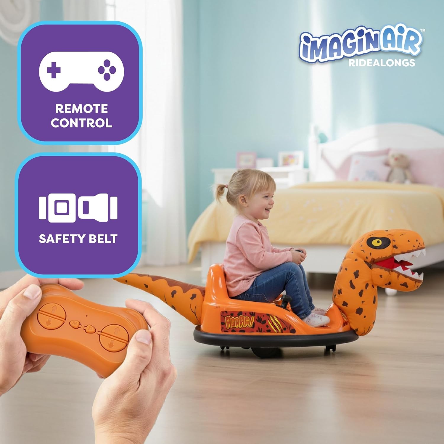 Bumper Car – Children’s Electric Ride-On Toy, maximum weight capacity 66 lbs.
