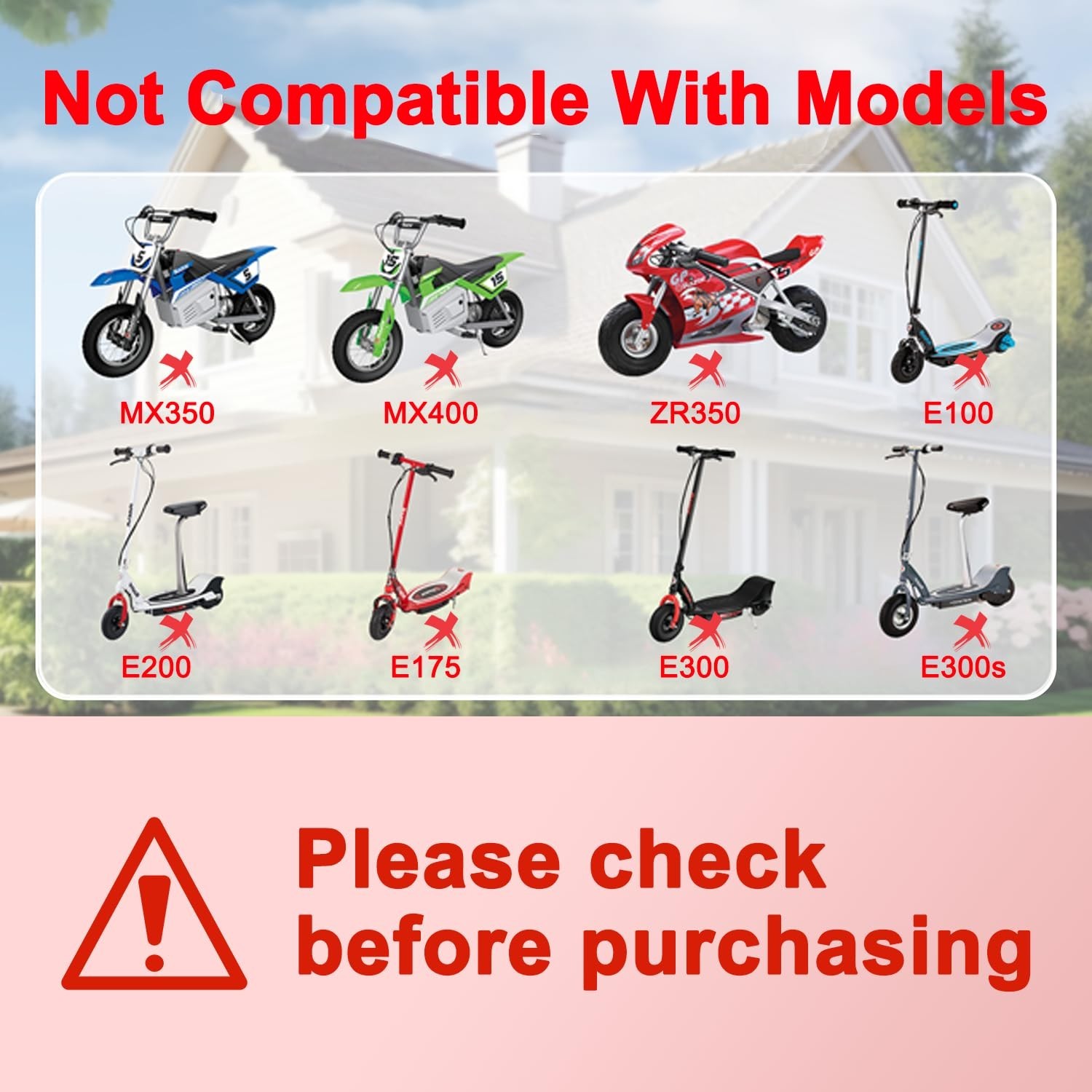 12V Battery Charger for Ride on Toys, Razor PowerCore E90 E95 Electric Scoote…