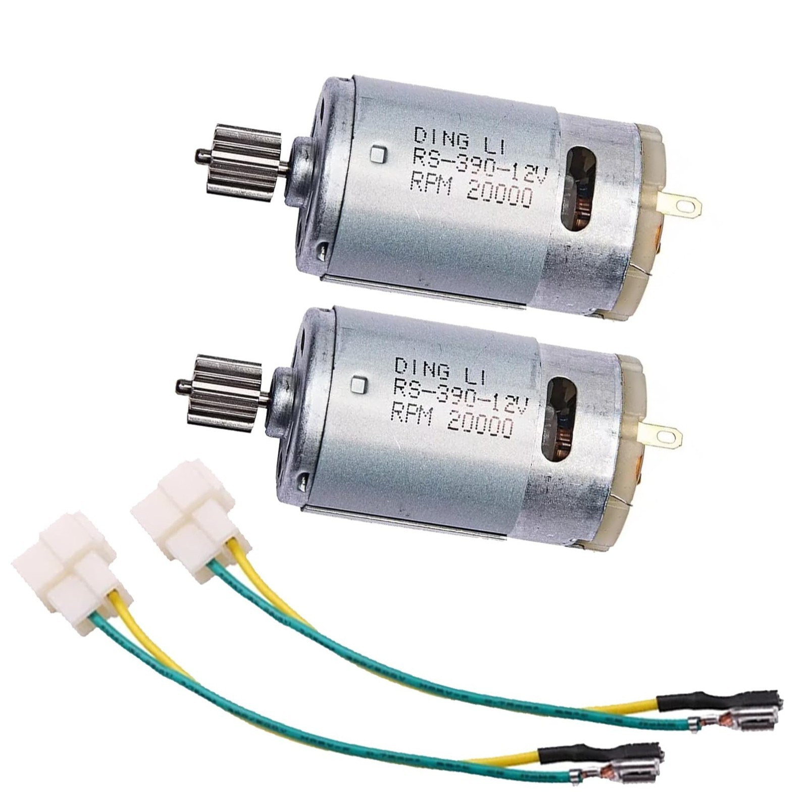 2PCS 12V Electric Motor 20000RPM for Kids Ride-On Cars & Toys – Replacement Part