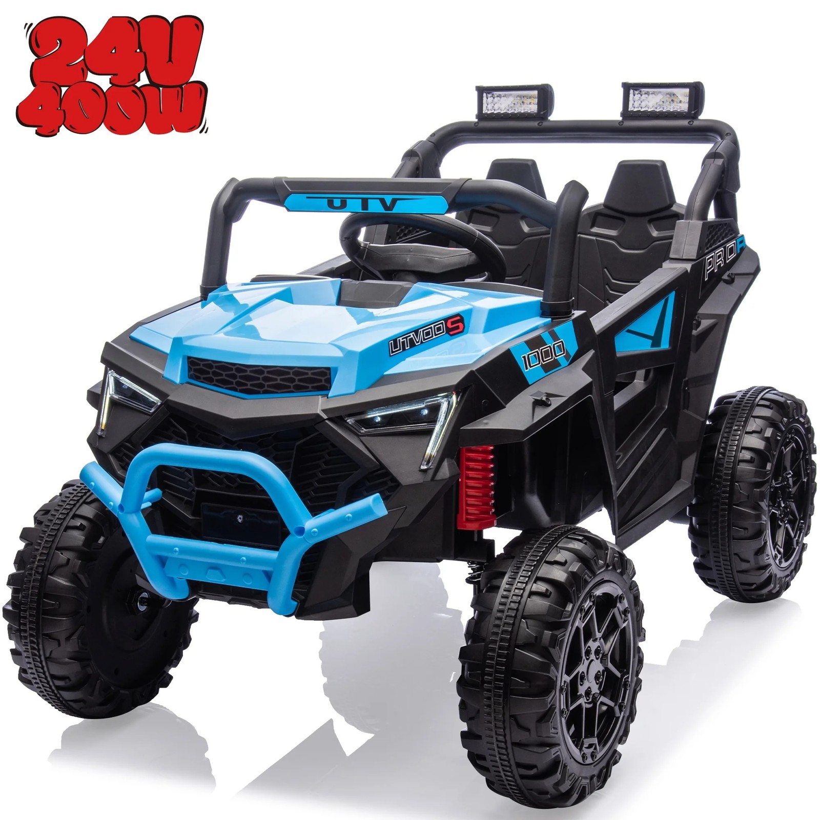Kids Electric Ride on Truck 24V 2 Seaters Jeep Battery Power Car Toy with Remote