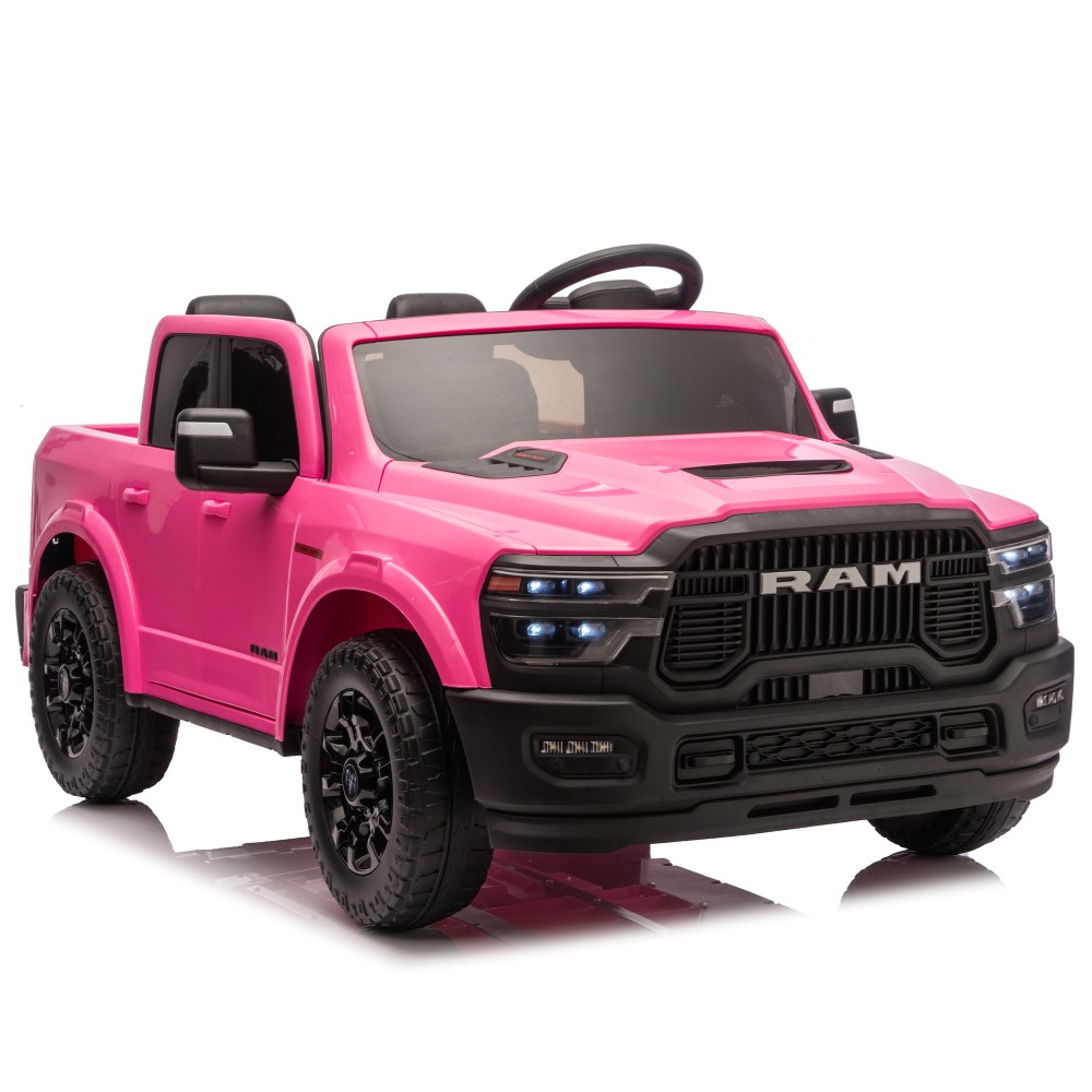 Official Licensed Dodge RAM Ride On Truck with Bluetooth Music USB Port Storage