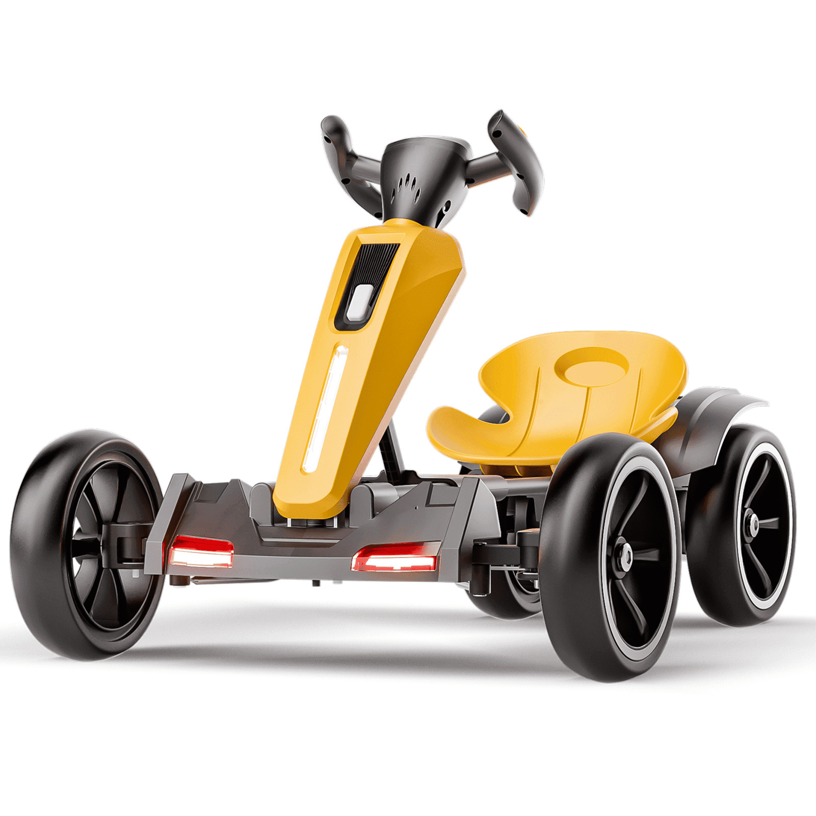 12V Electric Pedal Go Kart Ride on Toy for Kids 3-8 Years 400W*2 Motors 5 MPH