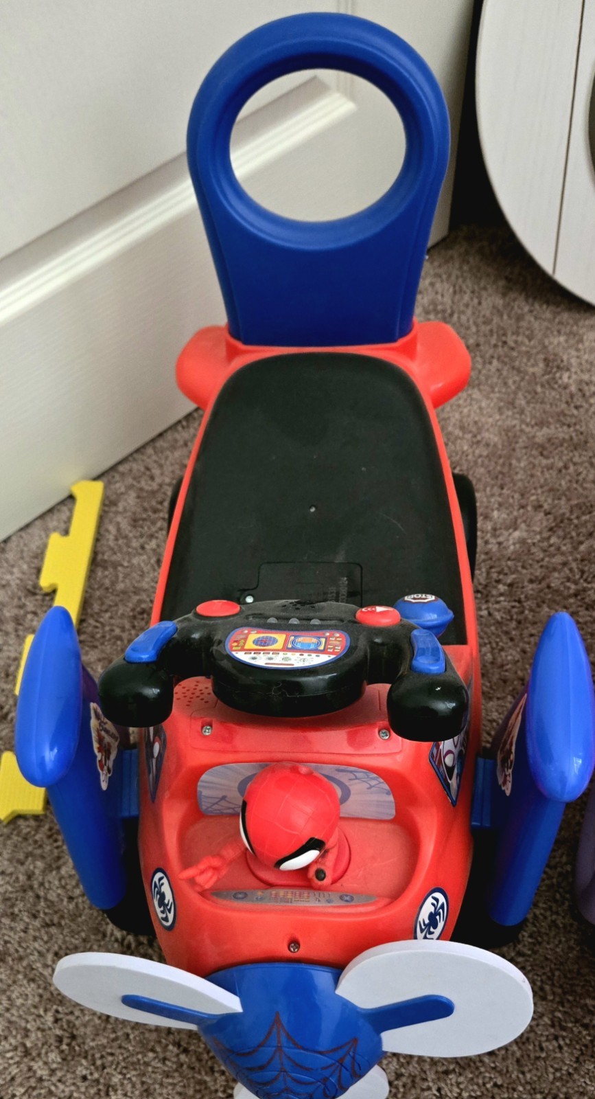 Marvel Lights N Sounds Spidey Activity Plane Ride-on
