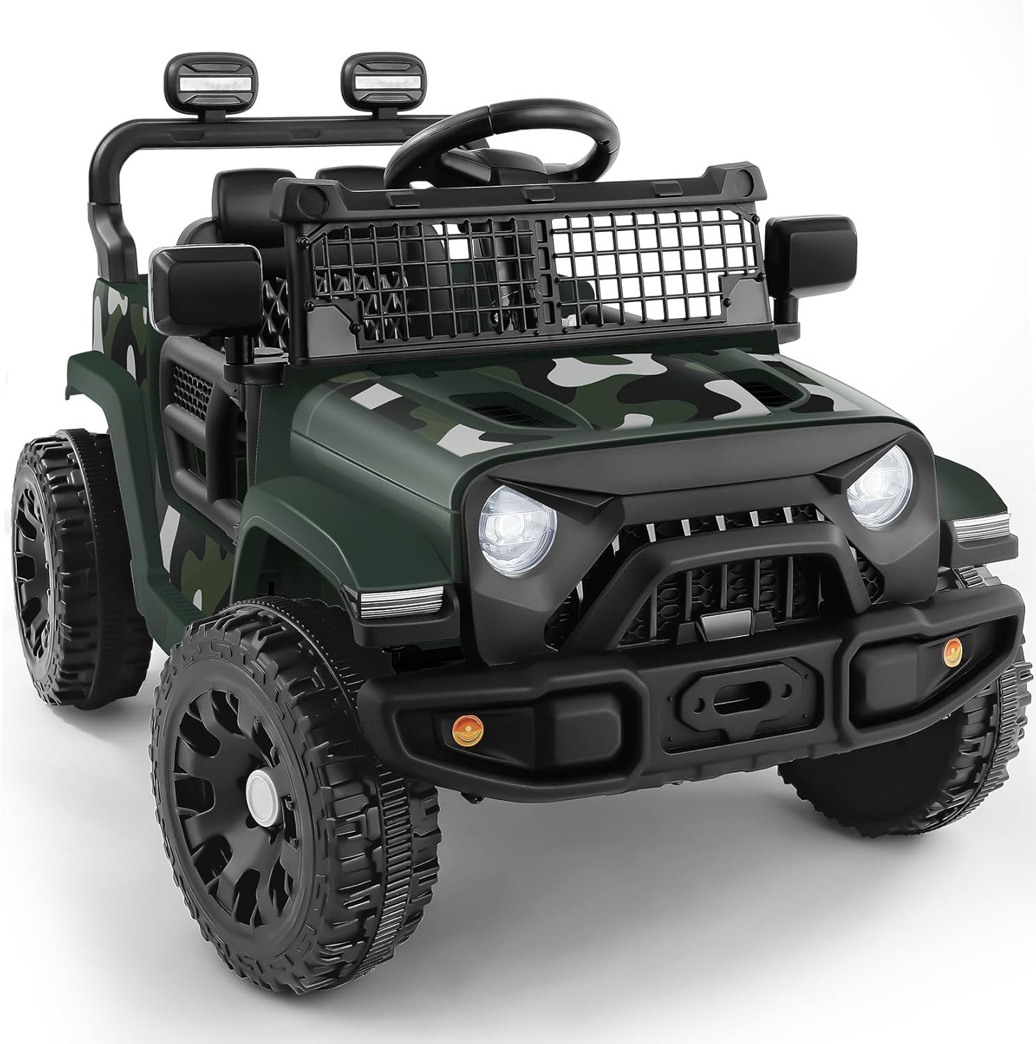 Kids Ride On Car 12V Remote Olive