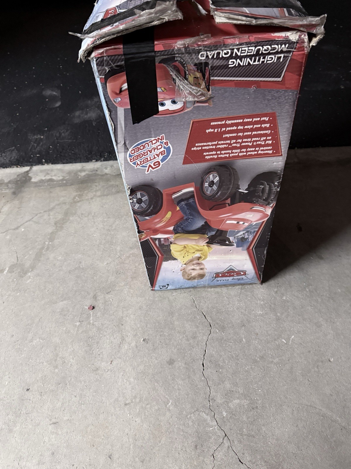 Disney Pixar Cars Lightning McQueen 6V Toddler Quad Ride On