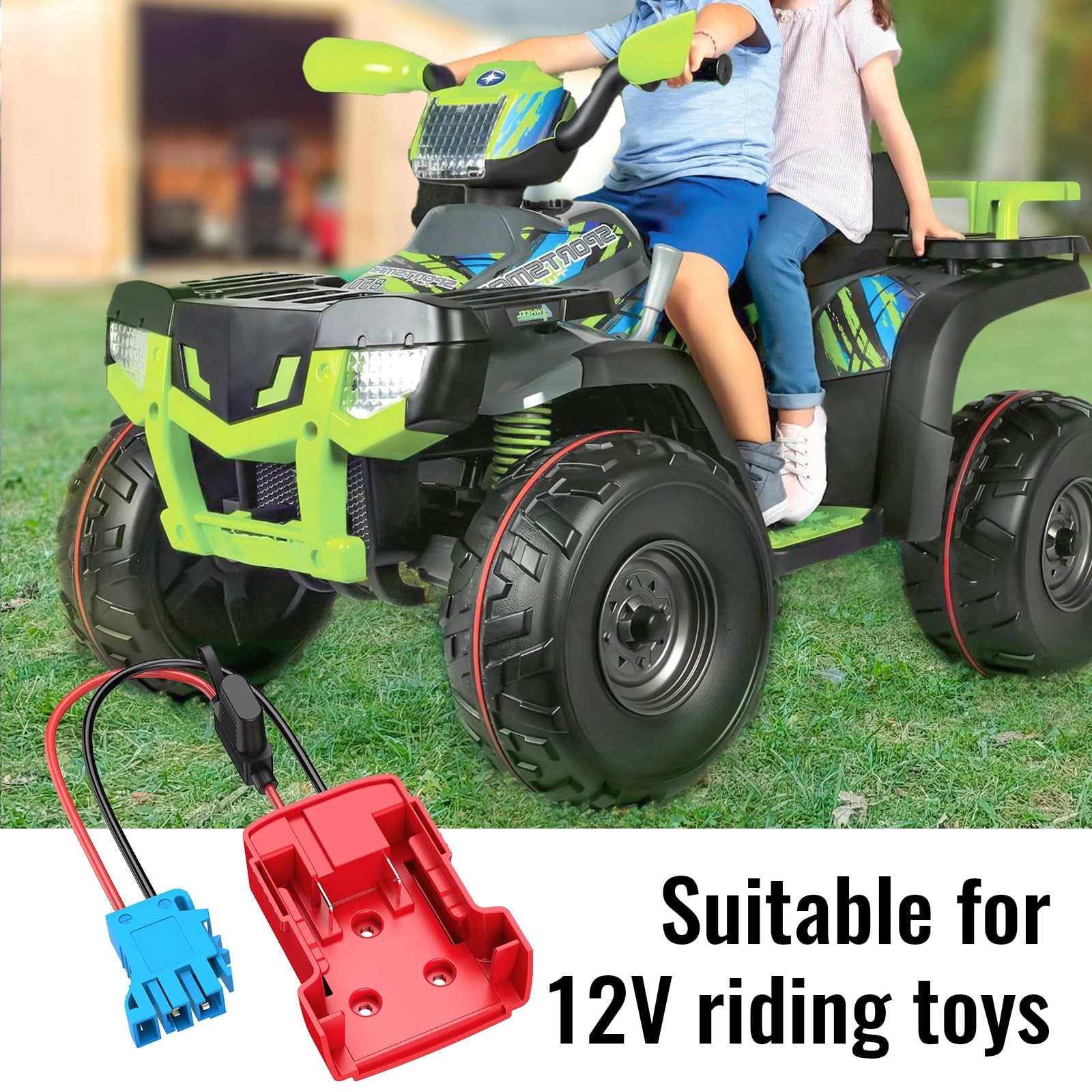 Adaptador de batería de 18 V con mazo de cables para adaptador Power Wheels