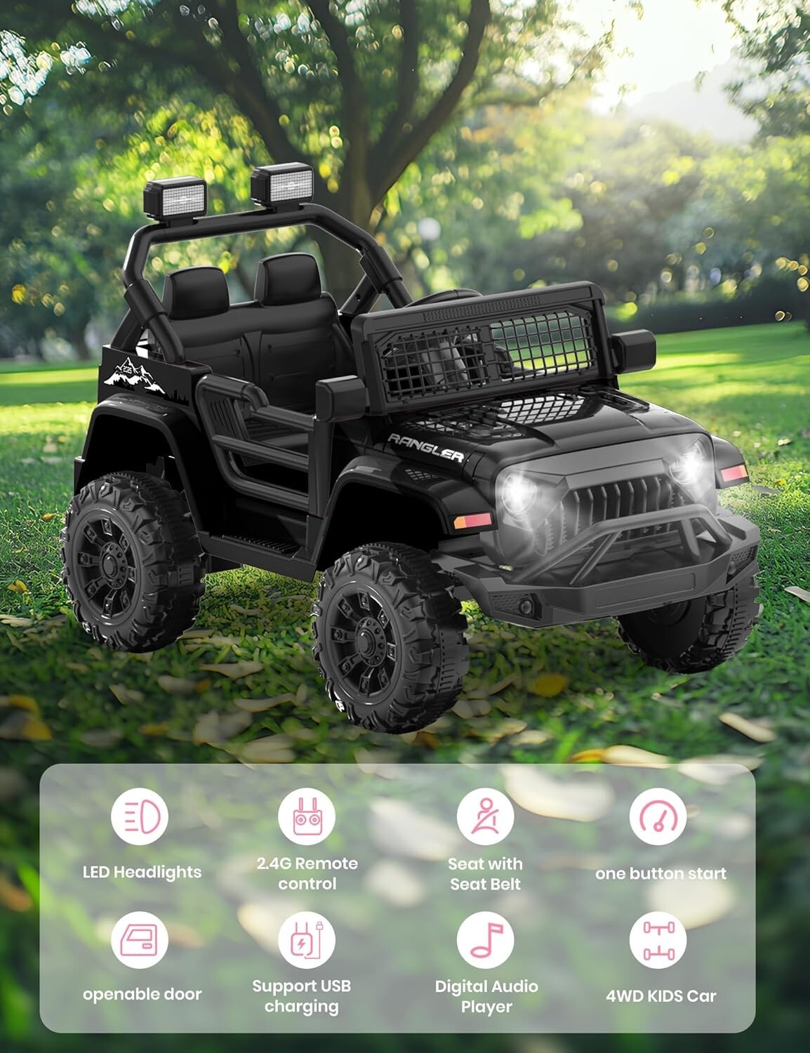 12V Ride on Truck Car w/Parent Remote Control Limited Free Shipping