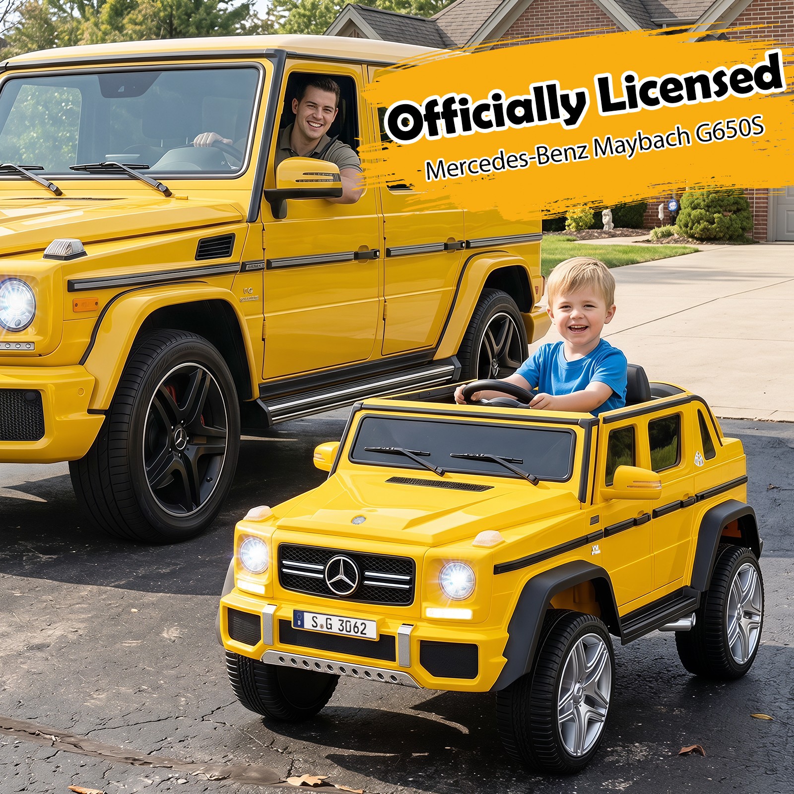 Licensed Mercedes-Benz Maybach G650S Kids Ride On Car w/Parent Remote Control