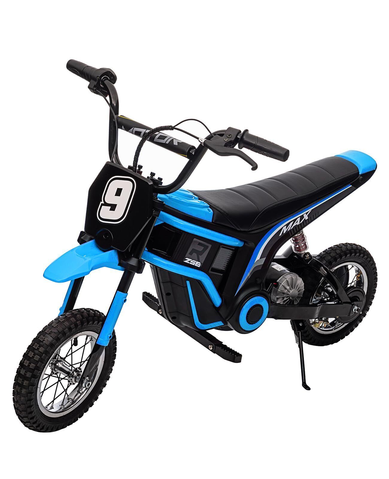 🍎Kid Ride On Dirt Bike 350W Electric Motorcycle Up to 14.29MPH 24V Battery 8-14