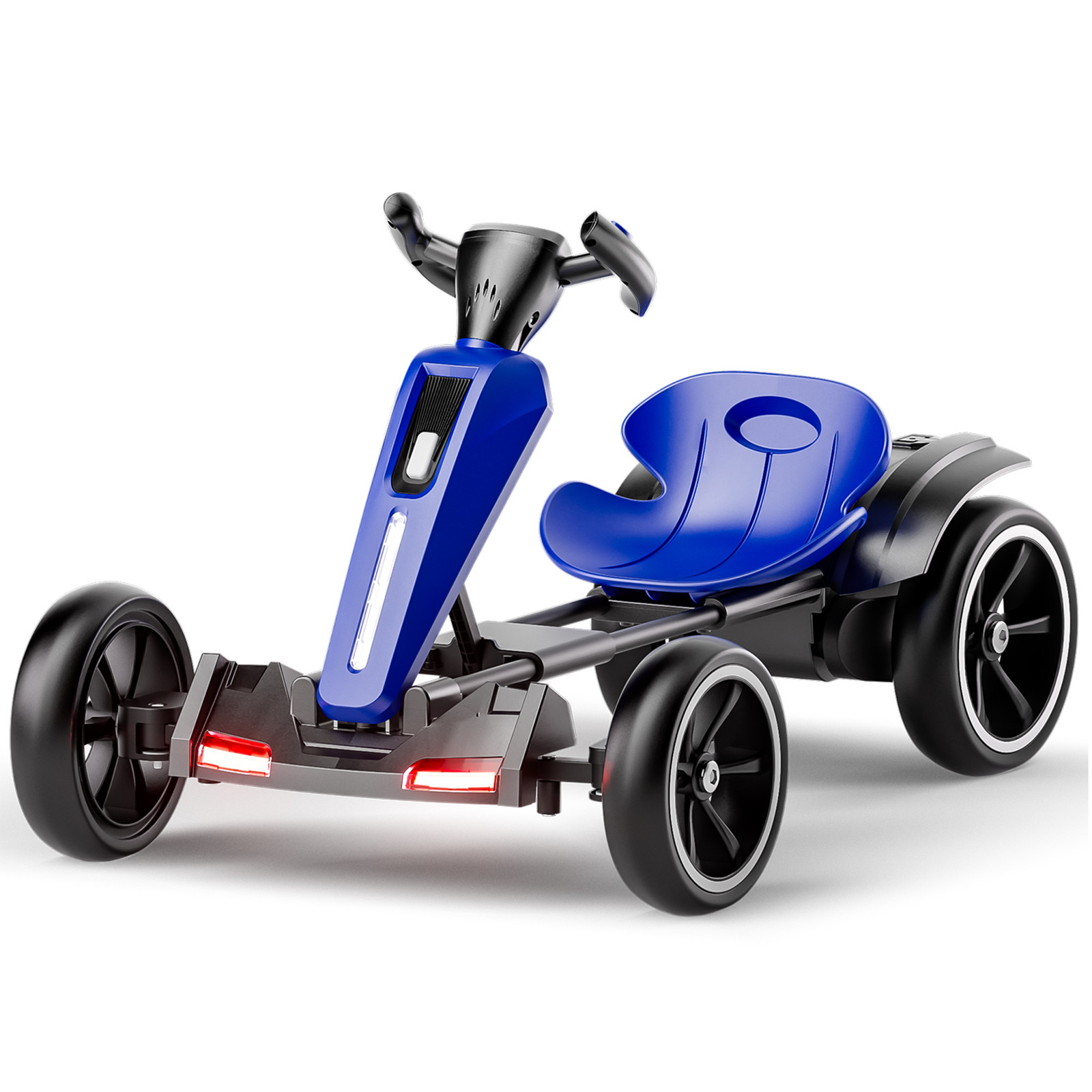12V Electric Kids Foldable Go Kart Ride On Toy Adjustable Seat EVA Wheels Age3-6