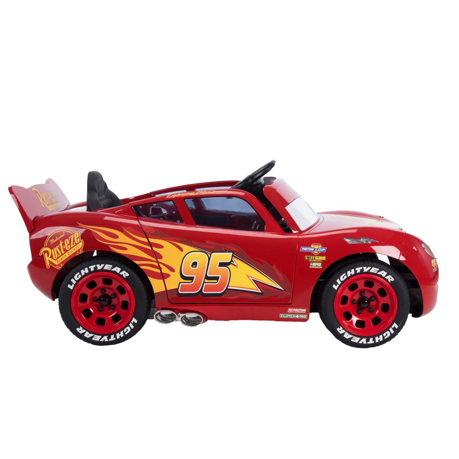 Huffy 6V Disney Pixar Lightning McQueen Ride-On, Ages 3-7 Years Old, Red