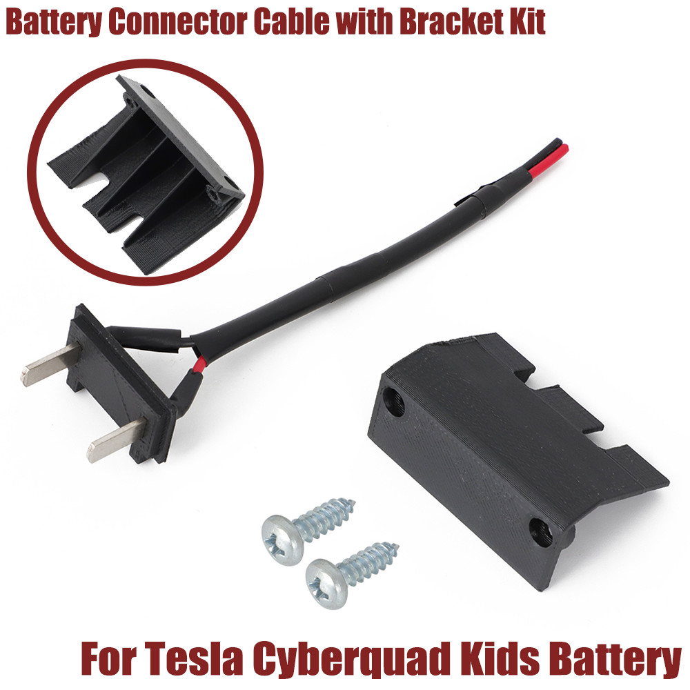 For Tesla Cyberquad Kids Battery Kit with CX-50 Power Connector & Bracket Kit