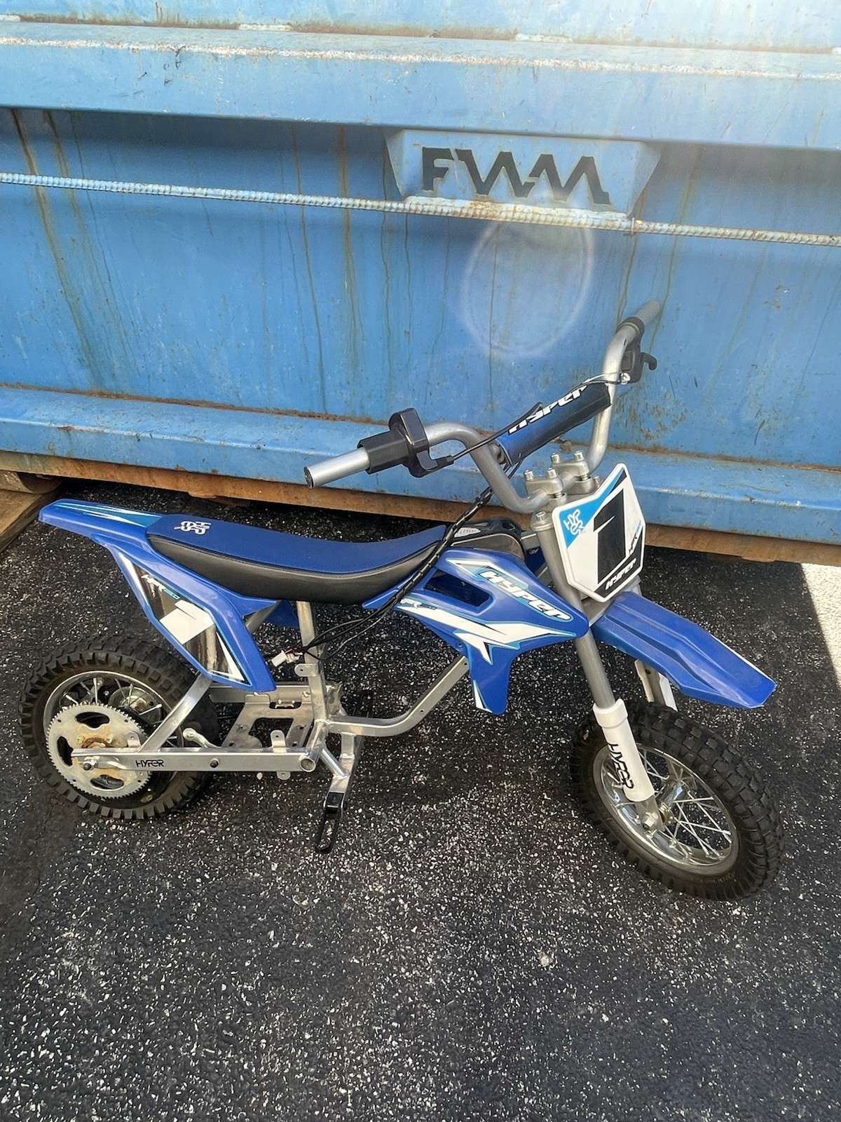 Hyper HPR350 24V Electric Ride-On Dirt Bike Mini Bike, Blue (2024)