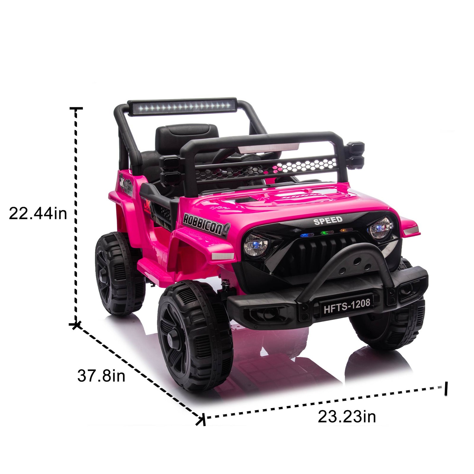 12V Kids Ride On Electric Truck Car Early education function kids aged 1-4 Pink