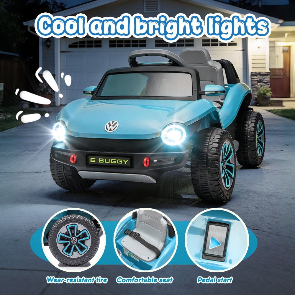 12V Licensed Volkswagen Beetle Kids Ride On Car Electric Truck Toy with Remote