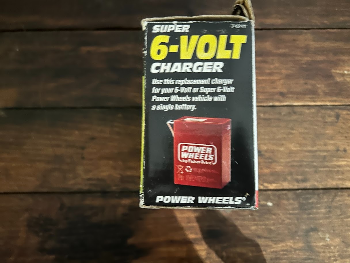 New Power Wheels 6-Volt Super 6-Volt Battery Charger 00801-0974