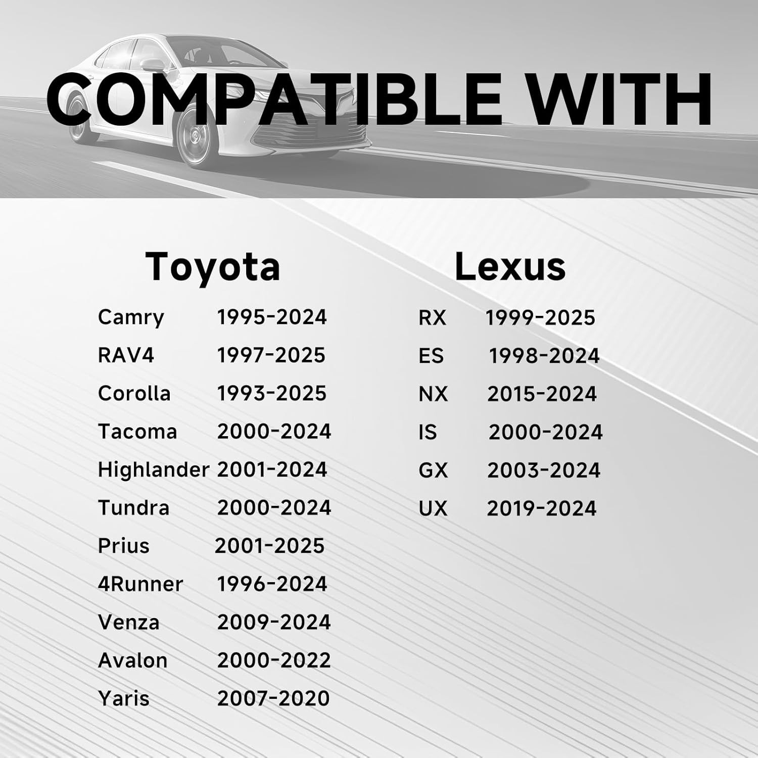 Car Horn for Toyota Lexus, 12V Waterproof Auto Horns with 1 to 2 Horn Plug fo…