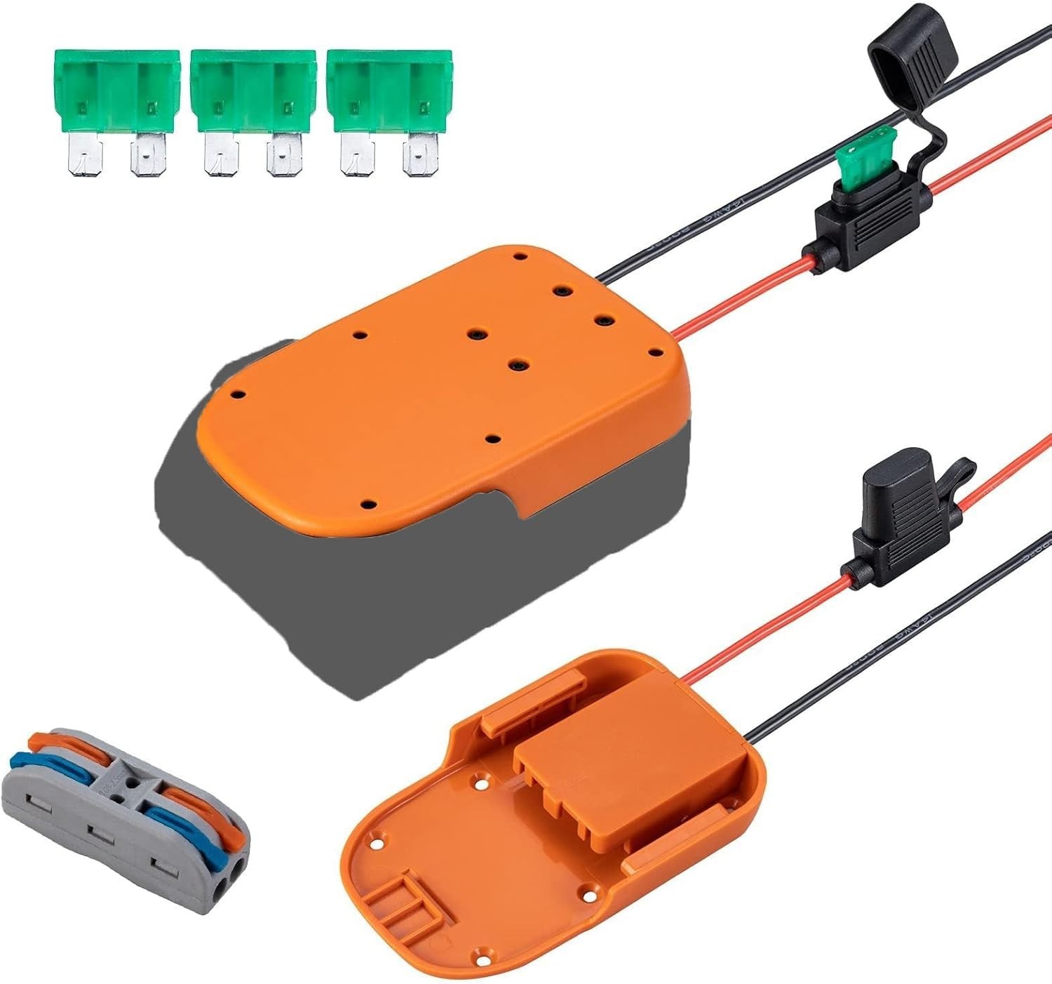 18V Battery Adapter for Power Wheels & Robotics – 14AWG Wire