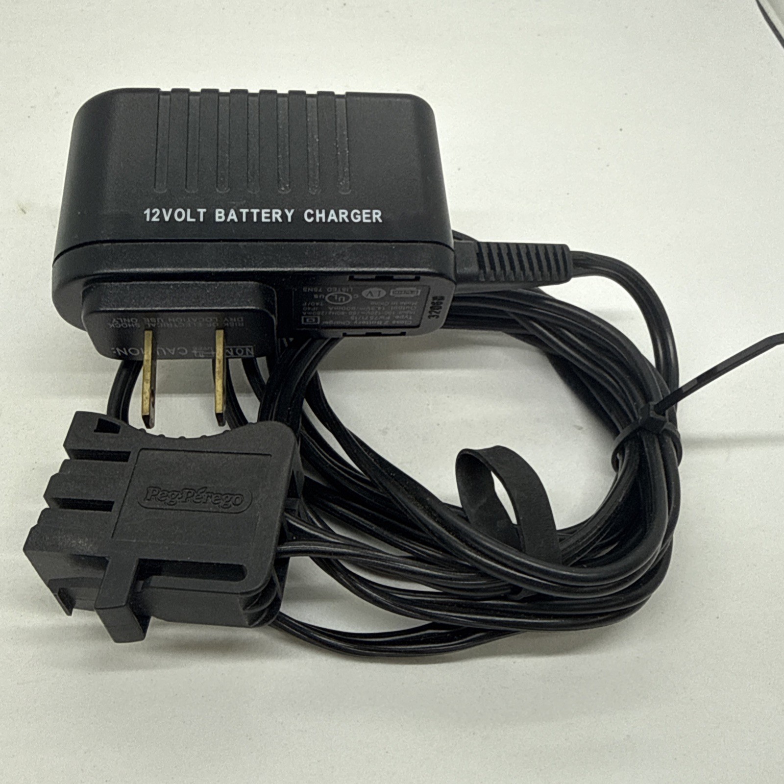 Peg Perego Charger Cord 12V Original Replacement OEM FW7571/15 Class 2 Ride on
