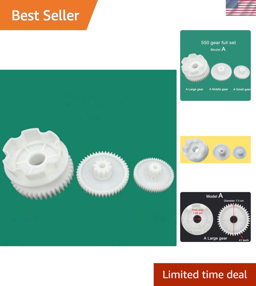 High-Quality RS550 Gears for Children’s Electric Ride-On Cars – Easy to Install