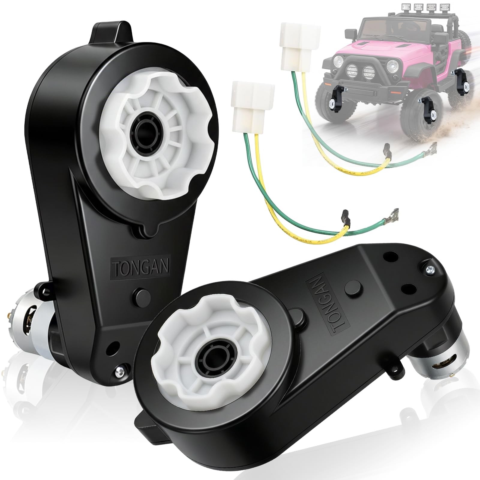 12V Powered Wheels Motor Gearbox Replacement 2 Pcs RS550 40000RPM High Speed…