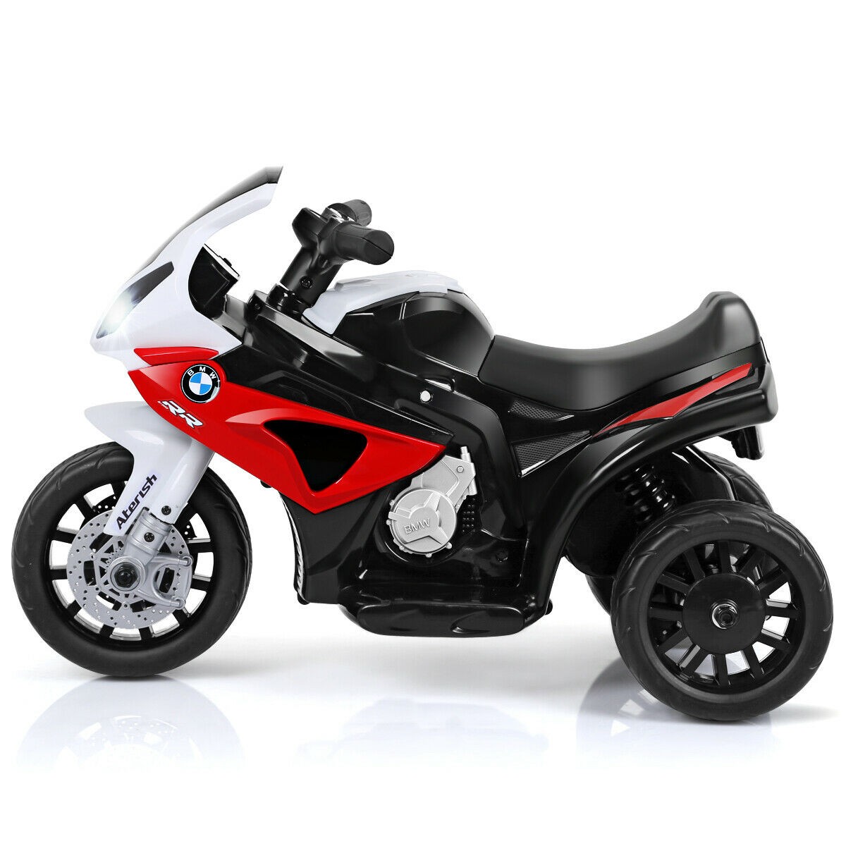Topbuy Electric BMW 3Wheel Bicycle 6V Kid Ride On Motorcycle w/ Music&Light Red