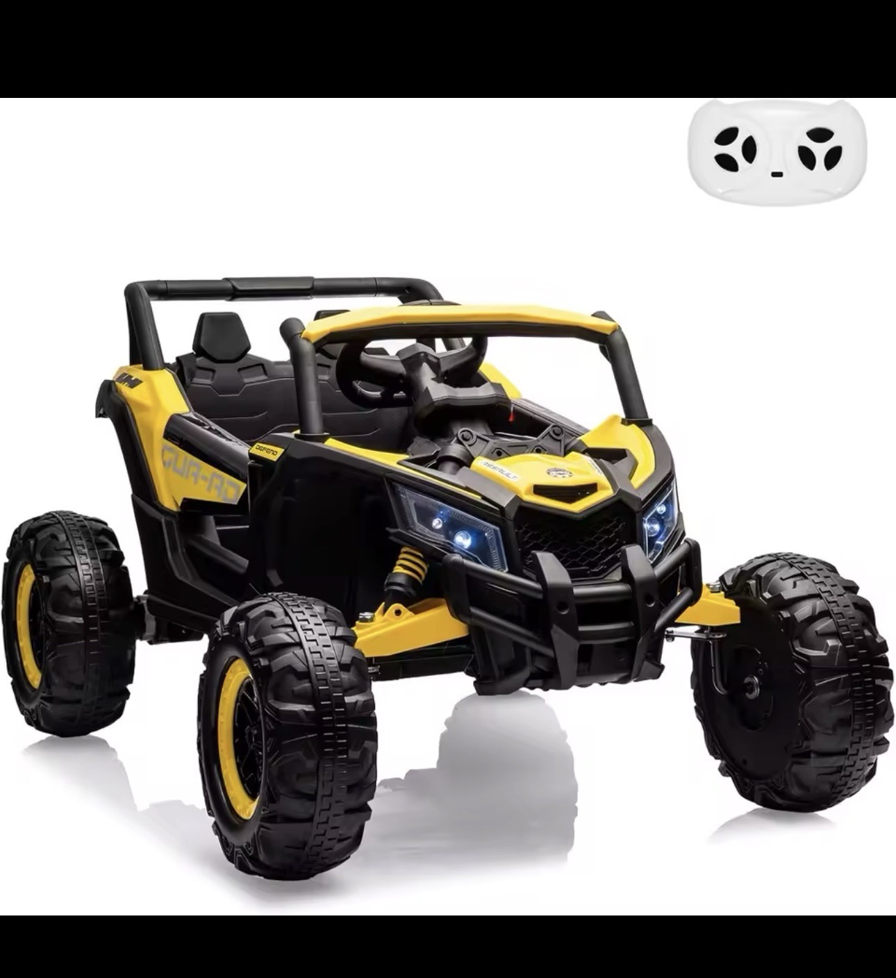 24V Kids Ride-On UTV Car w/ Remote Control, LED Headlights, Music Panel