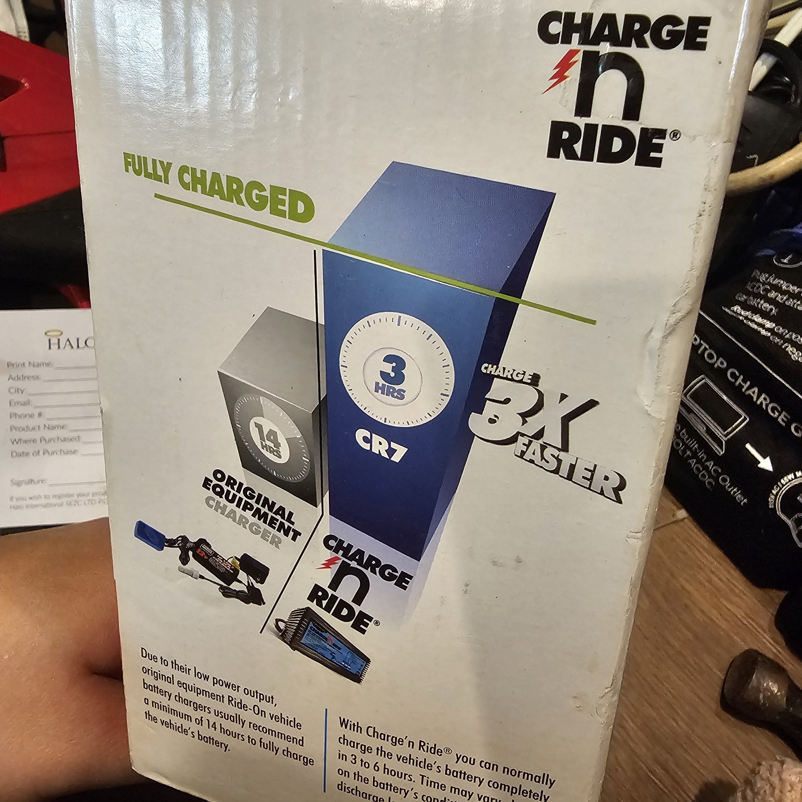 Schumacher Charge n Ride CR7 6V/12V Universal Charger for Ride-On Toys, MPN CR7