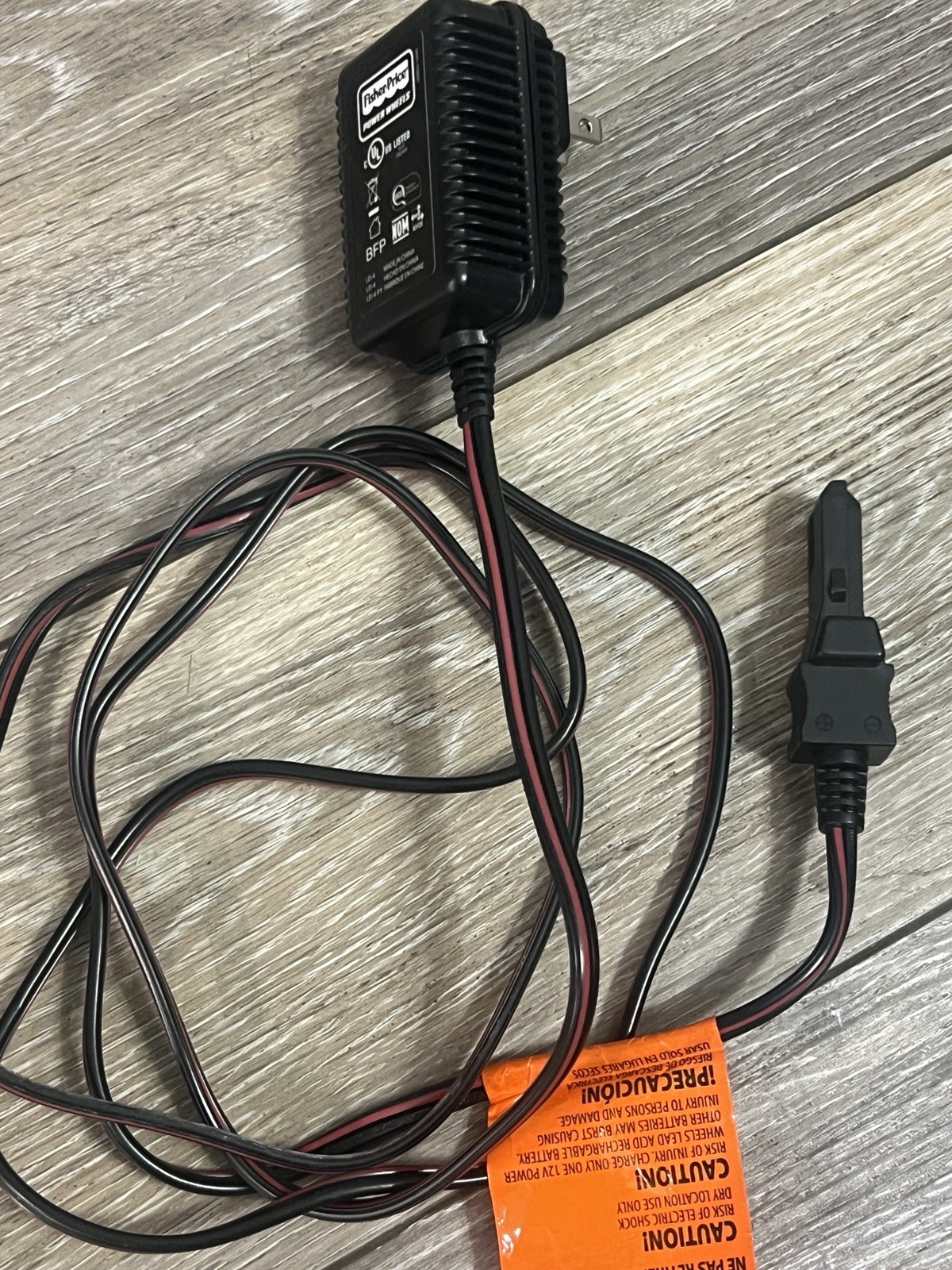 Fisher Price OEM Power Wheels 12V 1.0 AMP Battery Charger Wall Plug 00801-1781