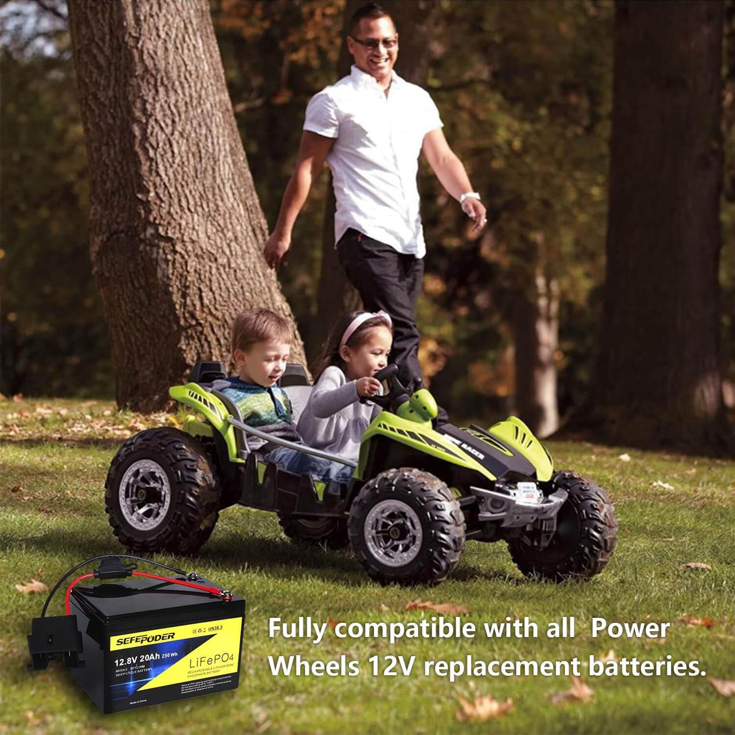 Replacement Battery Compatible with Fisher Price Power Wheels 12 Volt Ride-On Ve