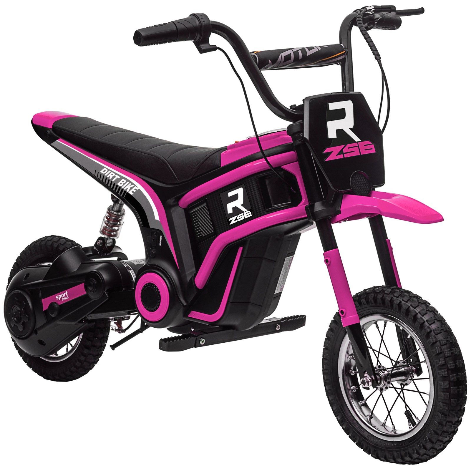 24V 350W 15 MPH Electric Dirt Bike Motorcycle w/ Twist Grip, Pink