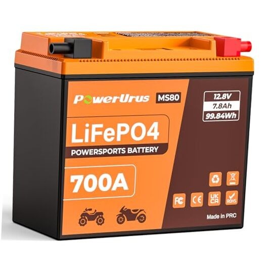 Lithium Motorcycle Battery, 700A Lithium LiFePO4 Motorcycle LiFePO4 MS80