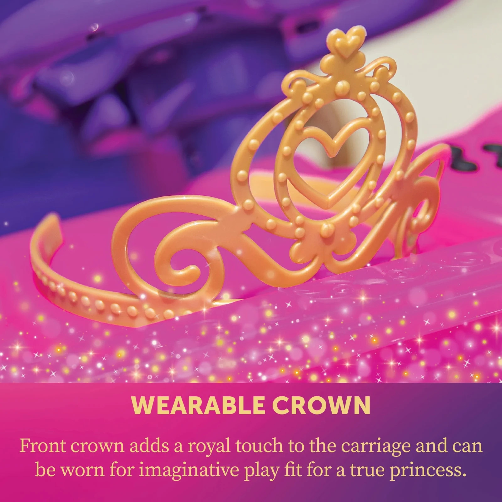 Enchanted Disney Princess Ride-On Carriage 24V W/ Sounds & Remote GIFT For Girls