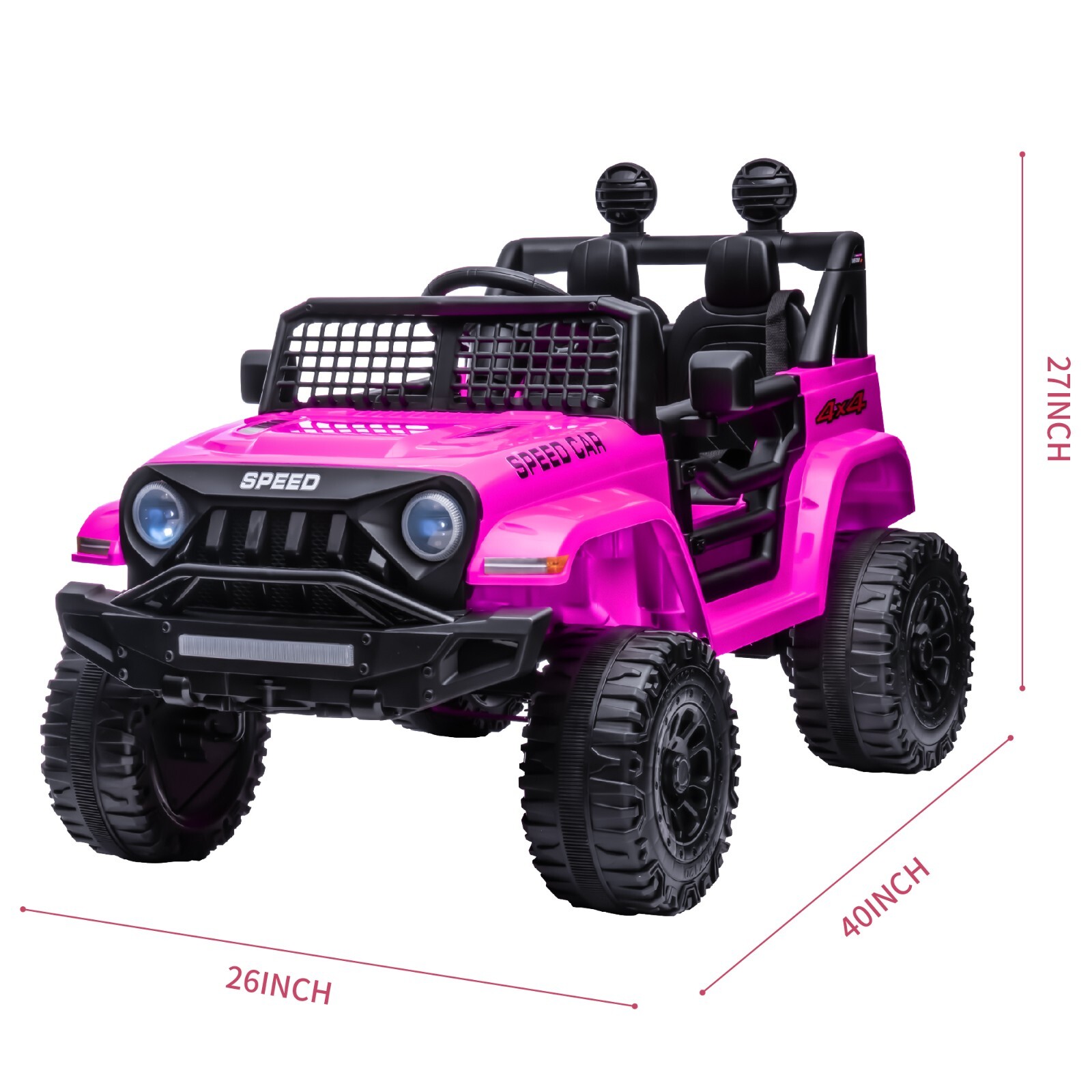 12V Kids Ride on Toy Electric Car Battery Power Wheel Jeep w/Remote Control LED