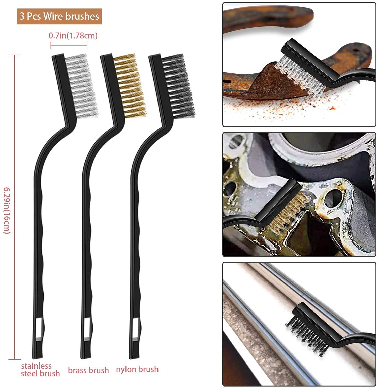 Nolimas 12Pcs Car Wheel & Tire Brush Kit,Including 17inch Long Wheel Brush,Sh…