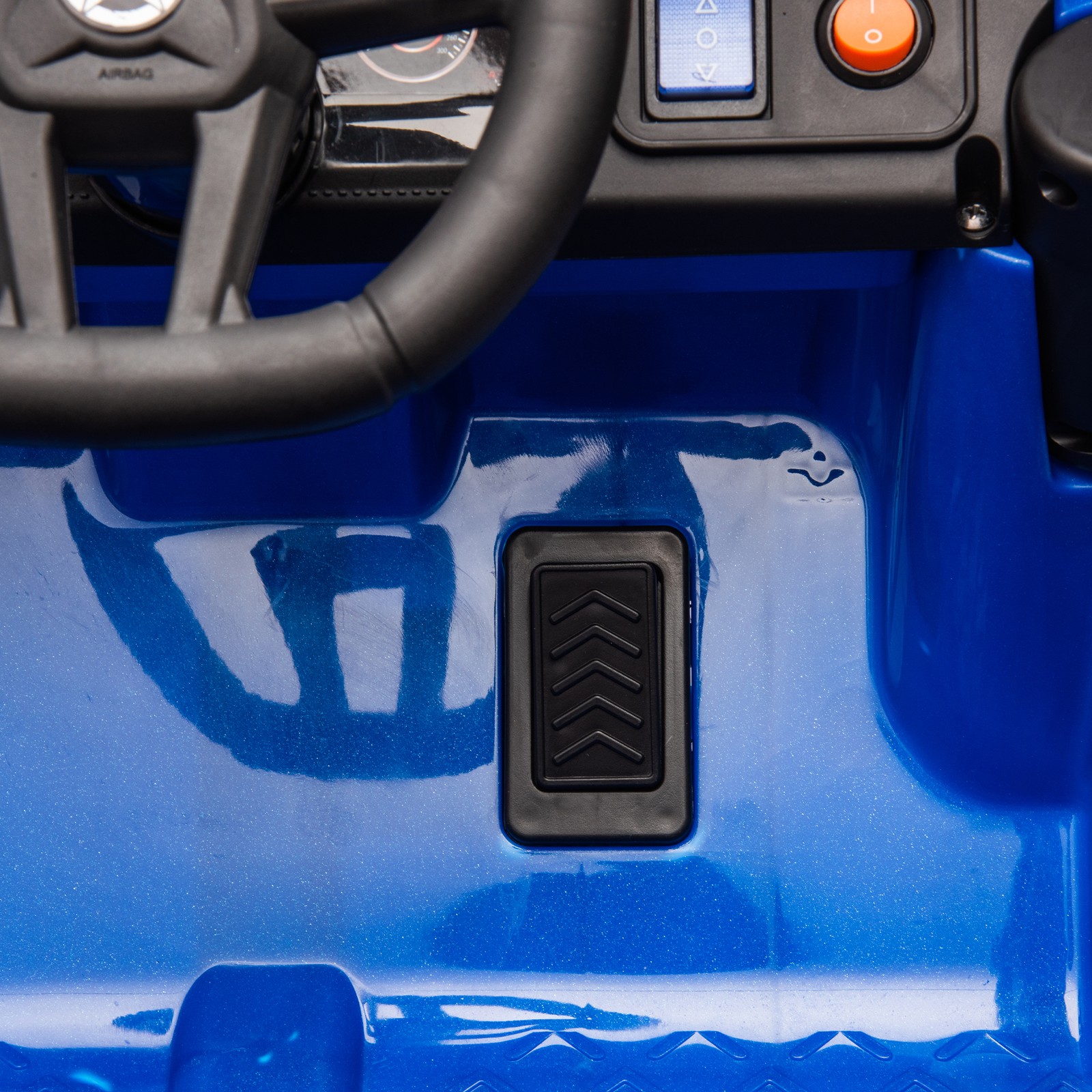 12V Kids Ride On Electric Truck Car Early education function kids aged 1-4 Blue