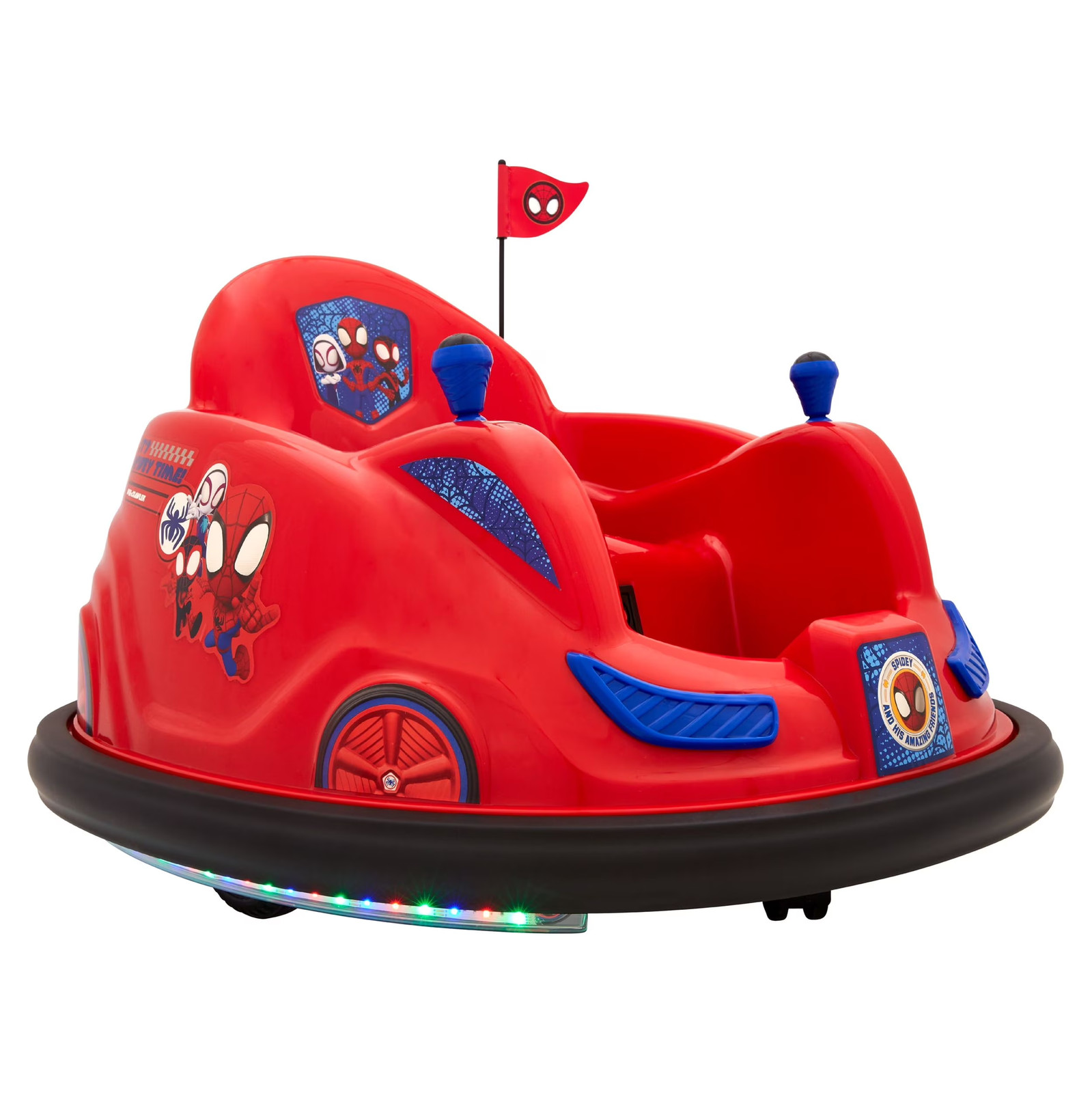 6V Spidey Bumper Car Ride On Toy Lights & Sounds