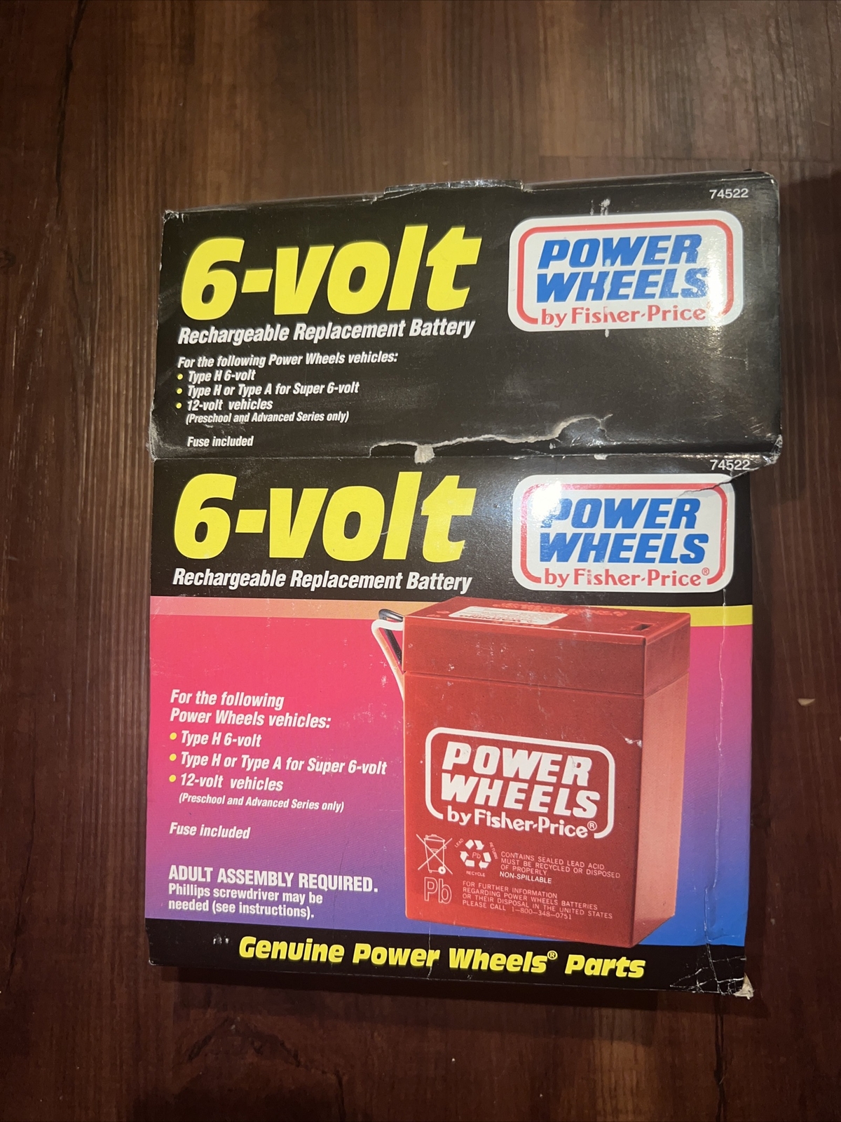 Power Wheels 008010712 6 Volt Rechargeable Battery – Red