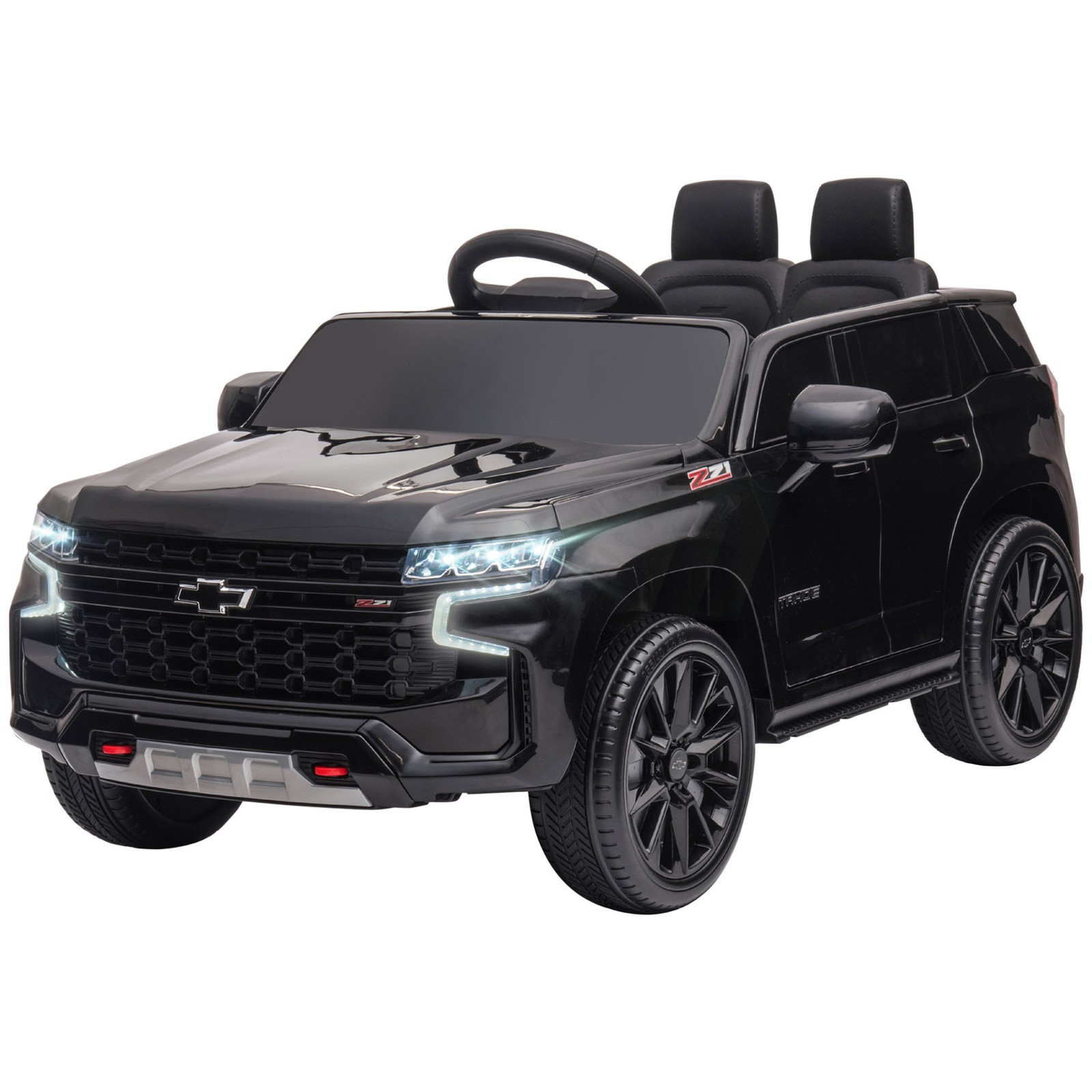 12V Licensed Chevrolet TAHOE Kids Ride-on Toy w/ Music Suspension System Yellow