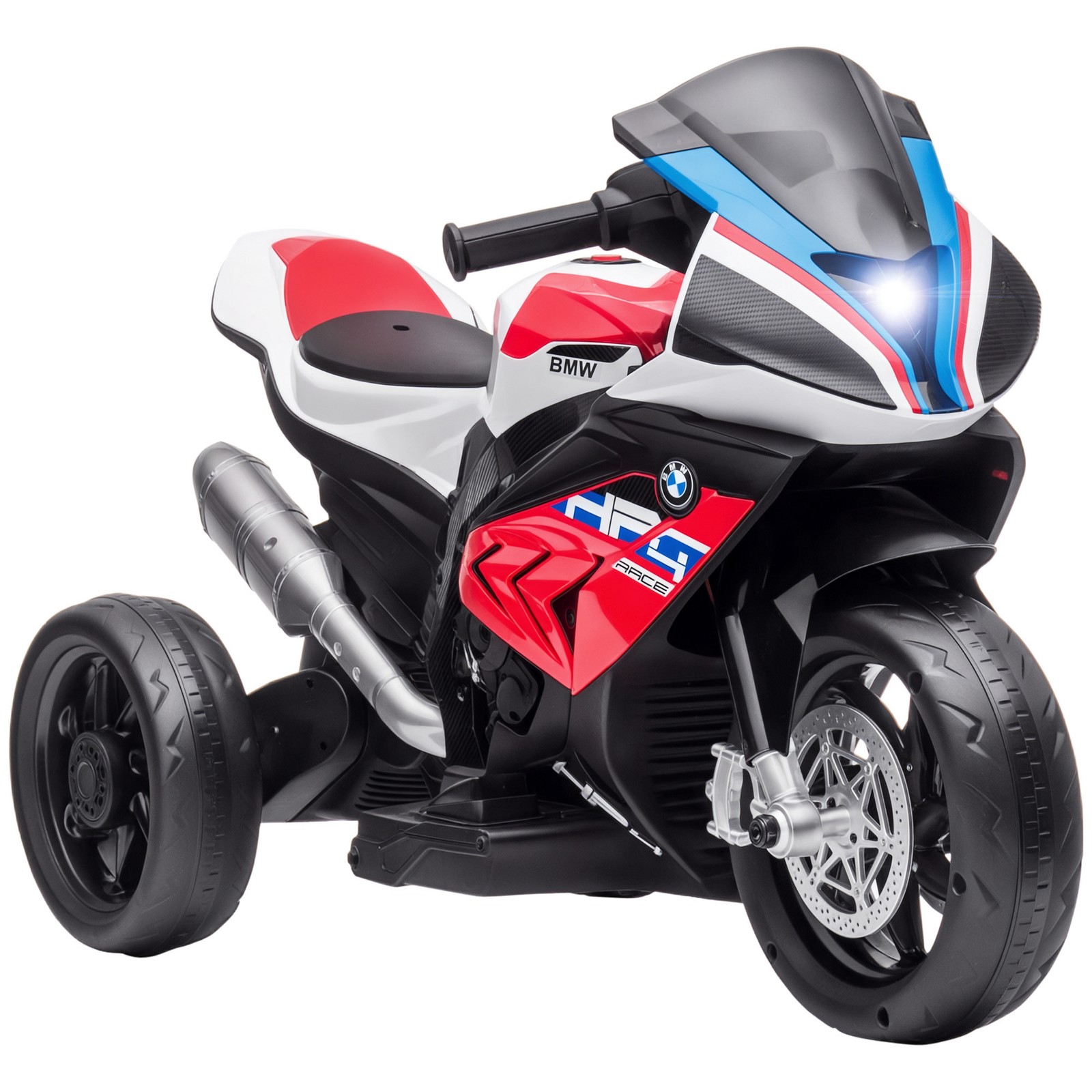 Off-Road Kids Motorcycle Ride-on Toy for Toddlers & Ages 1.5 to 5, Electric Red