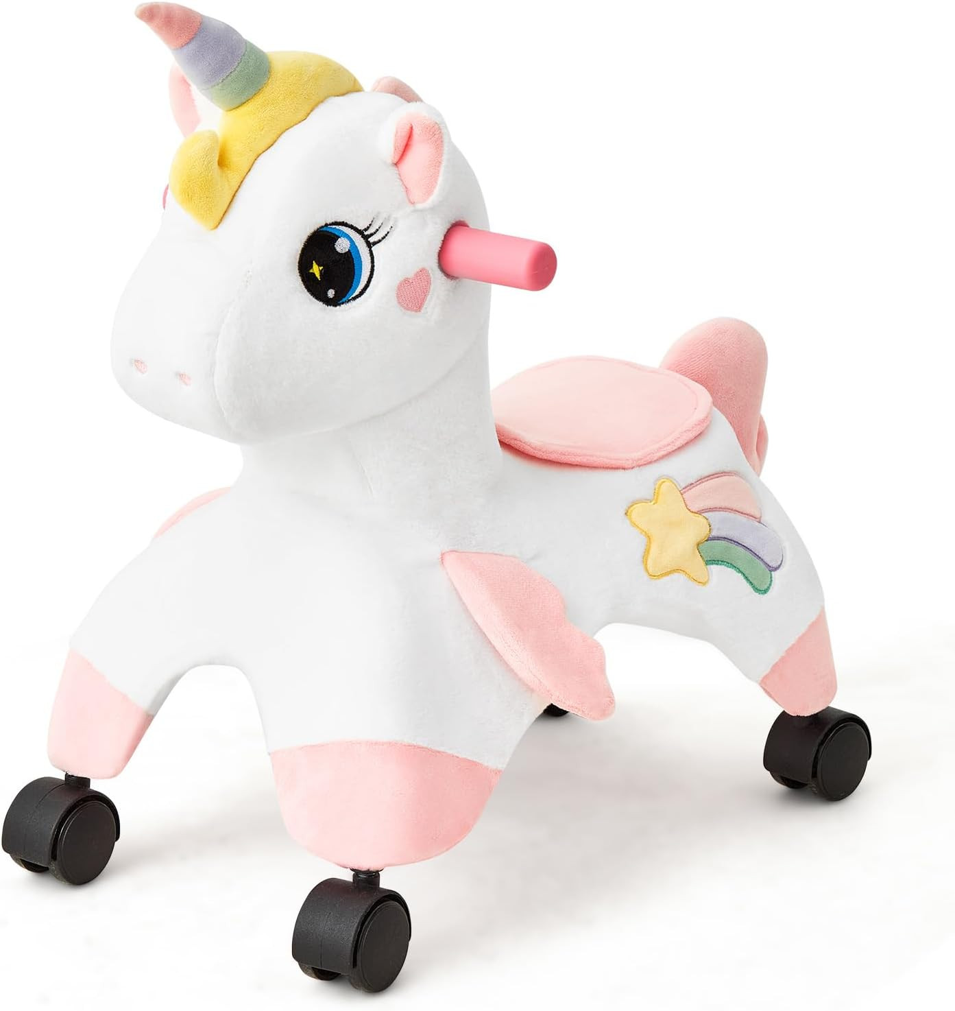 Unicorn Ride on Toys, Toddler Ride on Toys with 360° Wheels, Toddler Bike Design