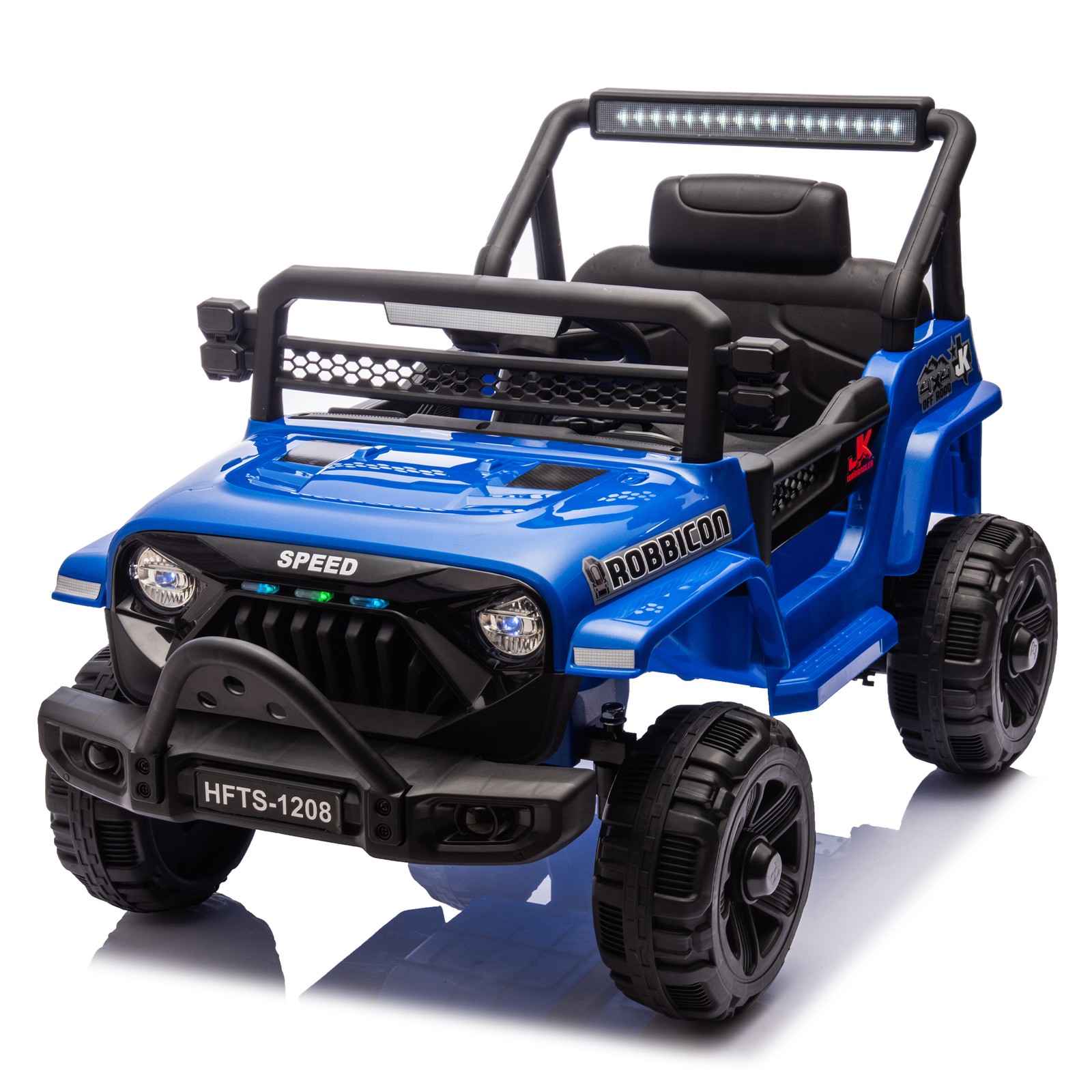 12V Kids Ride On Electric Truck Car Early education function kids aged 1-4 Blue