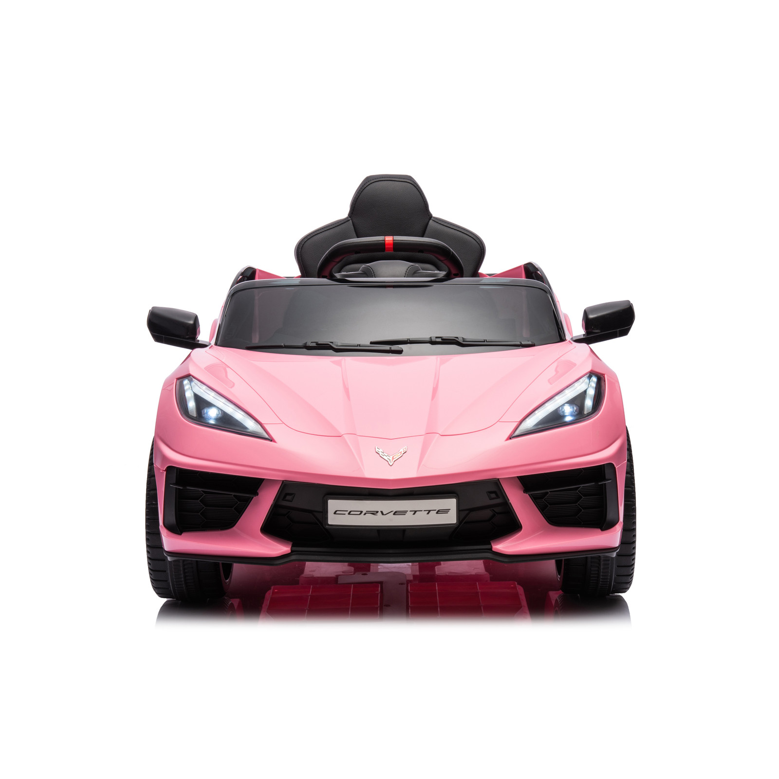 12V Chevrolet Corvette C8 Kids Ride On Car Electric Toy Luxury Sports Pink